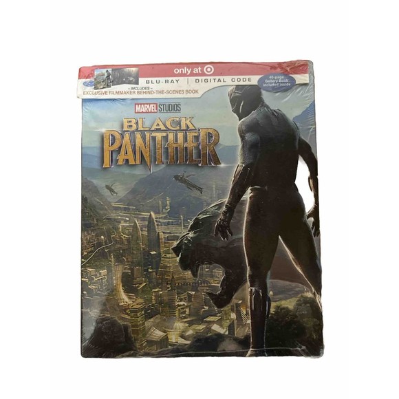 MARVELS BLACK PANTHER TARGET EXCLUSIVE(BLU-RAY+DIGITAL )EXCLUSIVE - (L9) - Picture 1 of 2